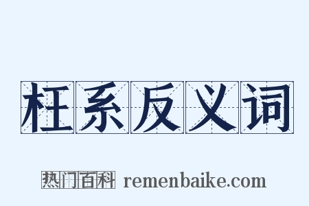 枉系反义词是什么意思的图片